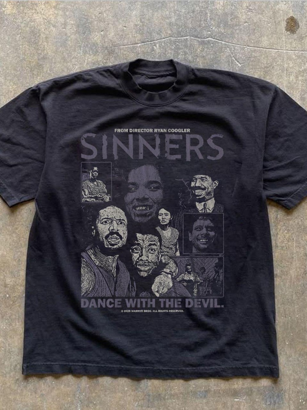 Gildan Black "Sinners - Dance With The Devil" Graphic Tee